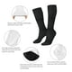 thumbnail image 3 of Fotbe Black Glitter Calcetas Divertidas Estampadas para Hombre y Mujer, Calcetas de Algodón hasta la Rodilla para Caminar, Correr, Enfermería y Embarazo, 3 of 6
