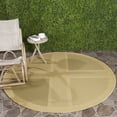 thumbnail image 4 of Safavieh Courtyard Eileen Geometric Indoor/Outdoor Area Rug, Natural/Olive, 6'7" x 6'7" Round, 4 of 10