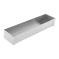 thumbnail image 3 of Molde rectangular para tarta de queso, molde para pasteles de acero inoxidable 304 con fondo plano. 403 cm x 10 cm x 63 cm, 3 of 9