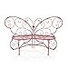 thumbnail image 3 of Alpine Corporation BAZ400RD Alpine Butterfly Metal Two People Outdoor Bench, Red, 3 of 4