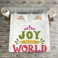 thumbnail image 3 of Ambesonne Joy Quilted Bedspread Set 3 Pcs, Geometric Curlicues Line, Queen Size, Multicolor, 3 of 3
