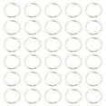 thumbnail image 1 of OULII 50Pcs Small Metal Rings Stainless Steel Silver DIY Crafts For Users, 1 of 8