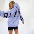 thumbnail image 2 of Sweat à Capuche de Haute Qualité pour Femmes, Pull à Manches Longues, Haut Décontracté Violet Clair, 2 of 5
