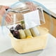 thumbnail image 4 of Colador de doble capa con tapa | Colador de plástico para lavar verduras y frutas | Cesta de drenaje portátil para cocina, picnic y refrigerador, 4 of 7