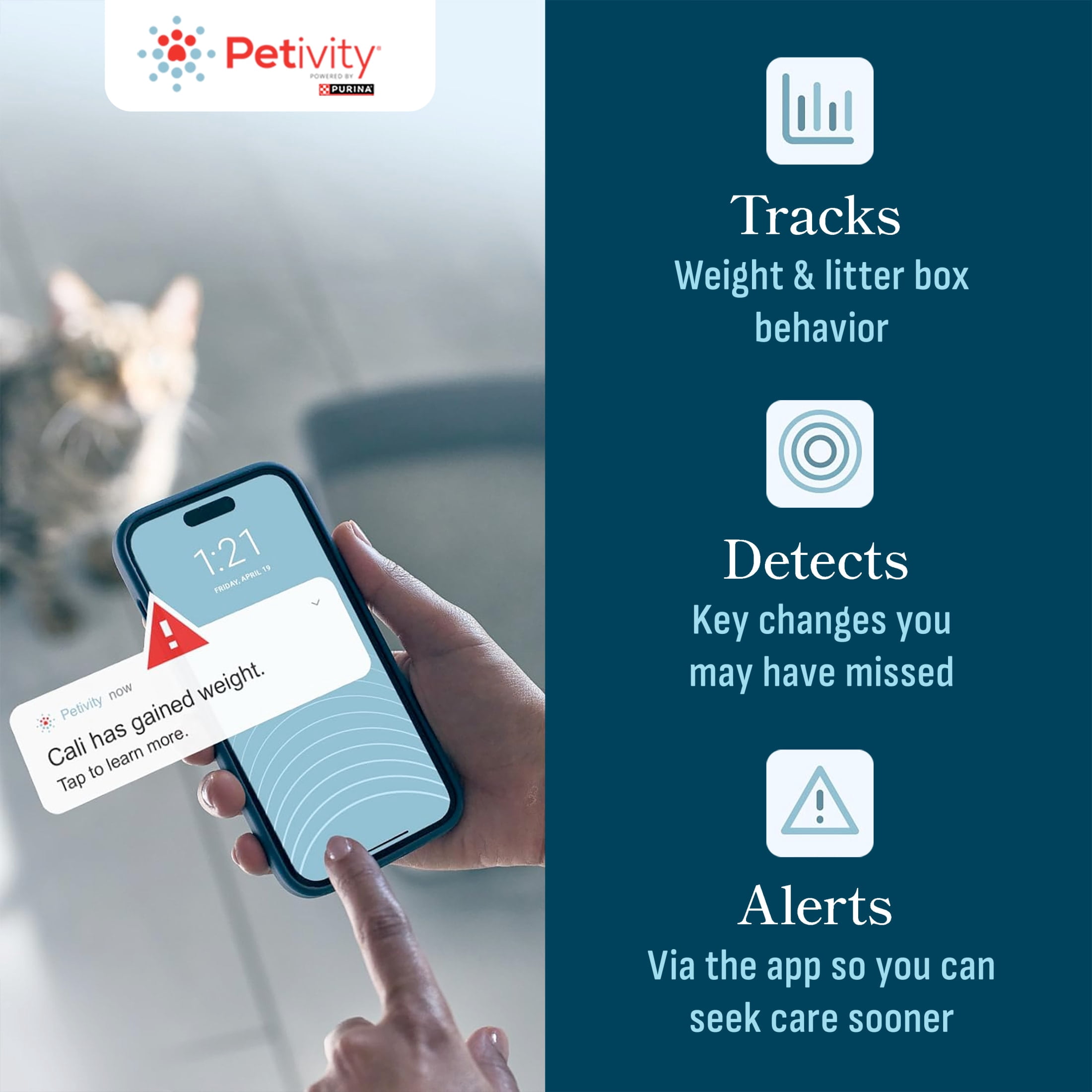 Purina Petivity Health Monitoring Cat Litter Box Small System, 5.5 lb. Box