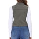 thumbnail image 3 of Chaleco sin mangas de mezclilla lavado para mujer INSPIRE CHIC con botones y bolsillos gris M, 3 of 6