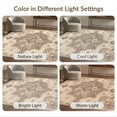 thumbnail image 7 of ODIKA 9'x12' Washable Area Rug Entryway Southwestern Stepped Frame Motif Faded Transitional for Great Room, Indoor Concept, Large Living Low Pile, Flatwoven, 7 of 7