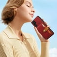 thumbnail image 1 of Ultra Leather Phone Case Flip Cover,Wallet Protective Case with Card Slots Money Pocket Magnetic Closure Kickstand Function,Shockproof TPU Inner Edges,Durable Synthetic Leather,Multi Color Options, 1 of 6