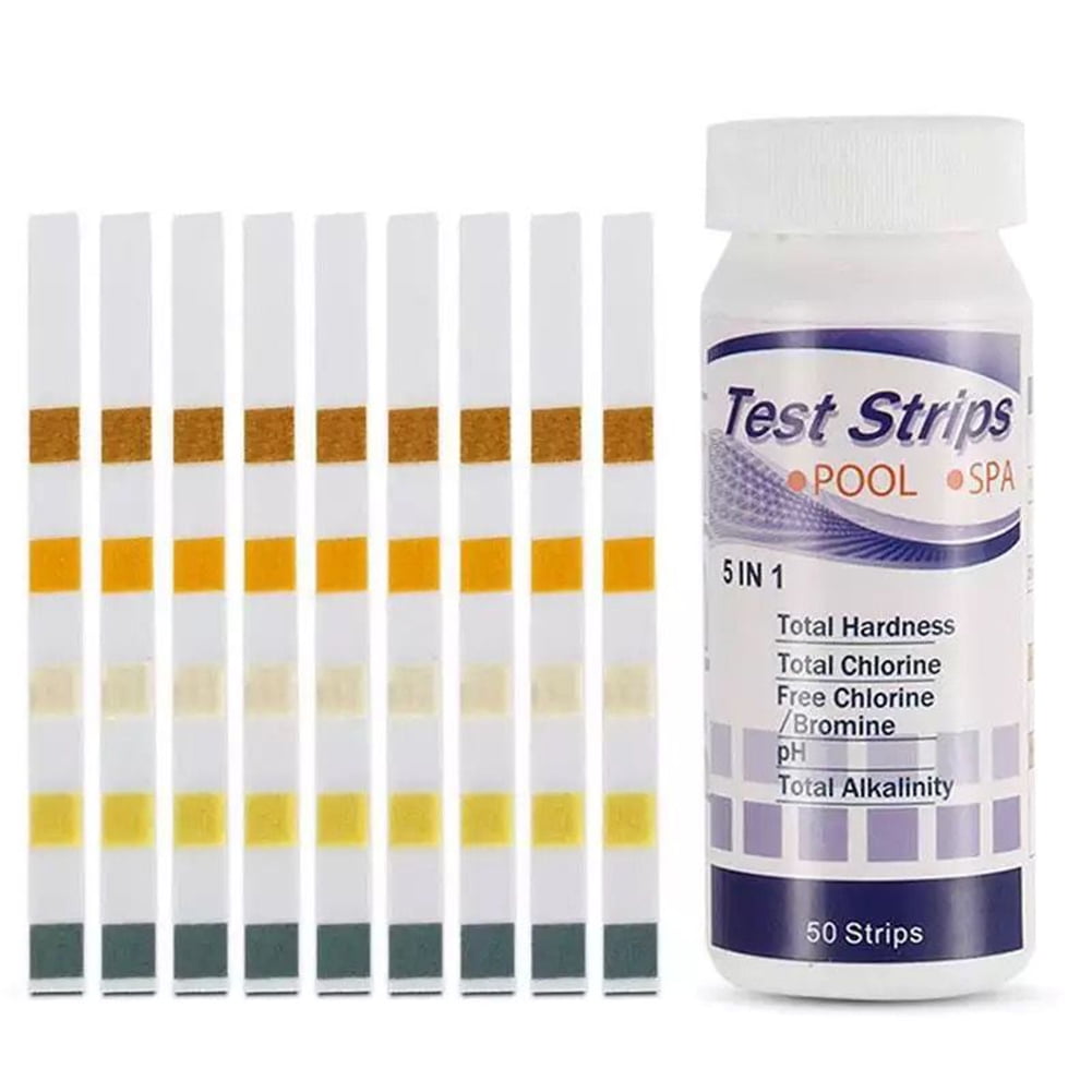 50Pcs Multipurpose Chlorine Ph Test Strips Spa Swimming Pool Water Tester Paper New