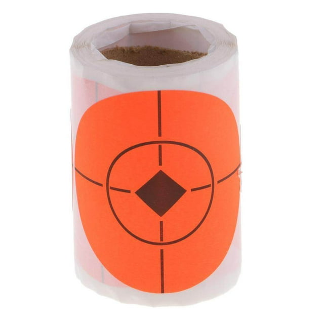 100pcs Paper Target Roll Florescent Target Roll Florescent 3" Roll Florescent Target Shooting Target 3" Adhesive Shooting Target Stickers
