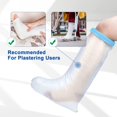 thumbnail image 2 of EcoNesxp Protège-Pieds Imperméable pour Douche Adulte, Couvre-Jambes en Plâtre, 2 of 5