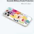 thumbnail image 5 of Colorful Flower Pattern Case for iPhone 13 Pro Max,Aesthetic Art Design Pattern Soft Full TPU Bumper Cover, 5 of 5