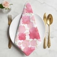 thumbnail image 2 of Pink Geometric Moroccan Cloth Napkins, Abstract Art Pink Ombre Modern Washable and Reusable Dinner Napkins Set of 2, Table Napkin for Kitchen Party Birthday Wedding Hotel Housewarming 20"x20", 2 of 9