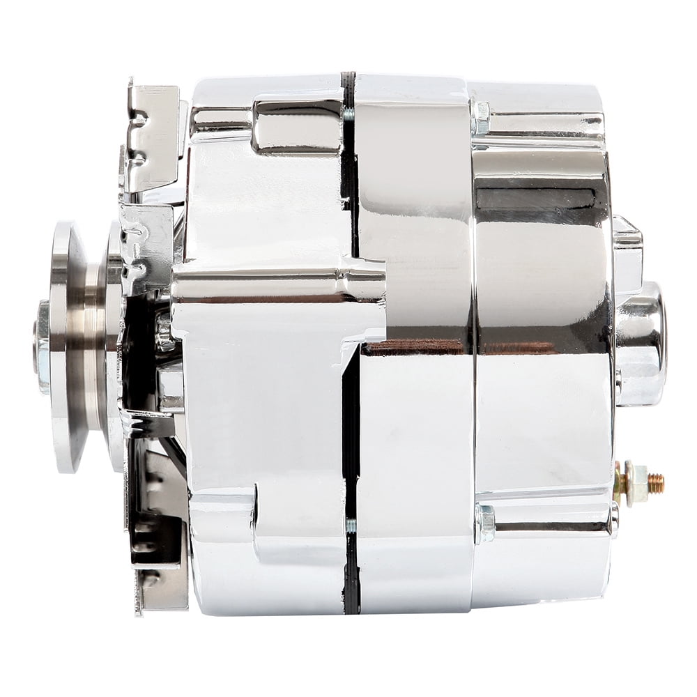 CCIYU Alternators Fit for Chrome BBC SBC For Chevy GM Alternator 1 Wire
