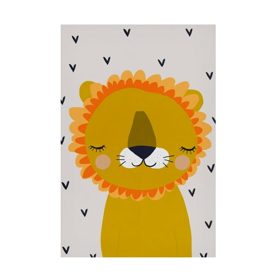 Canvas Wall Art - Treechild 'Little Lion' Wall Art for Living Room, Bedroom, or Office D?cor by Trademark Fine Art - 12 x 19 Inches