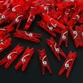 thumbnail image 4 of Aylifu 200 Pieces Red Plastic Clothespins Mini Transparent Craft Clips Utility Pictures Paper Peg Pins for Hanging Photos String Fairy Lights Wedding Party Decor, 4 of 7