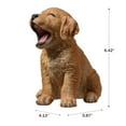 thumbnail image 4 of Hi-Line Gifts Yawning Golden Retriever Outdoor Garden Statue - 6.5", 4 of 5