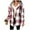 Hot Pink, variant on Maplenight Plaid Jackets for Women Button Down Long Sleeve Shacket Casual Fleece Lined Hooded Jackets Thermal Winter Coat with Pockets