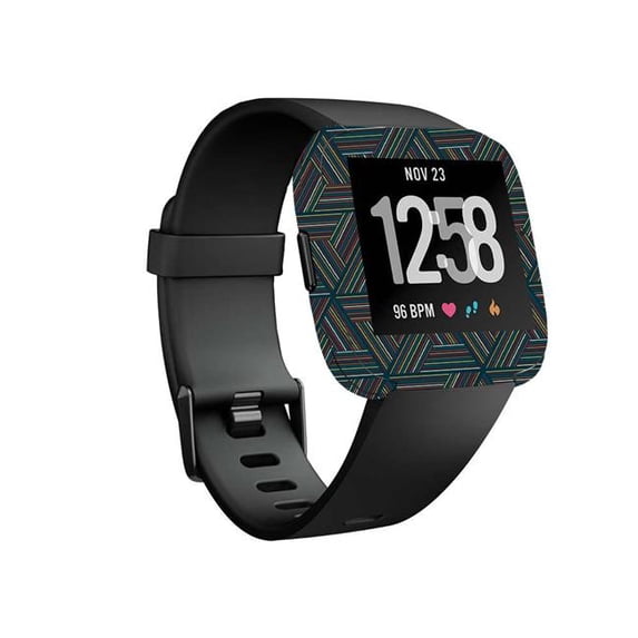 MightySkins FITVE-Triangle Stripes Skin for Fitbit Versa Smartwatch - Triangle Stripes