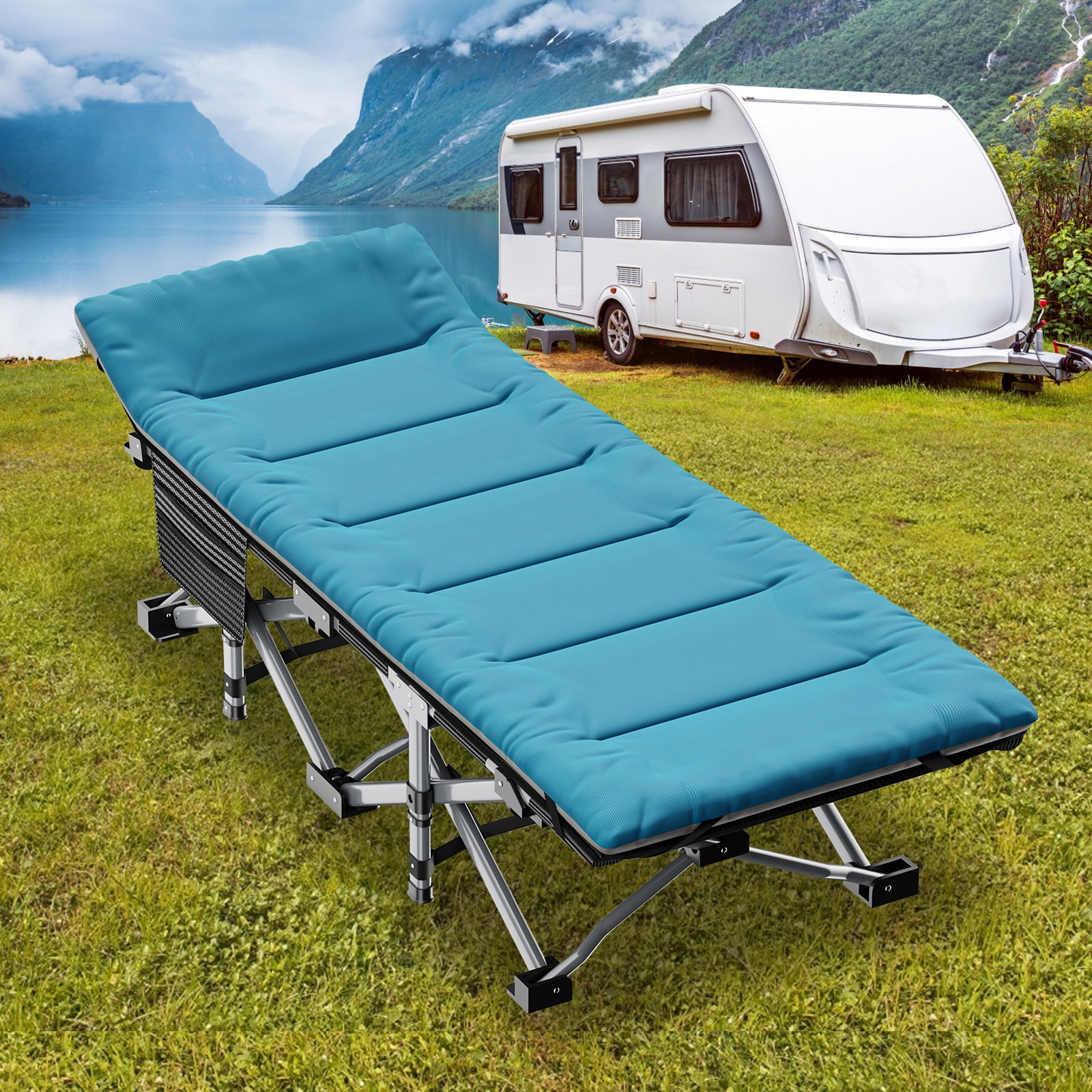 Docred Adult Folding Camping Cot with mattress,fold cots ,Portable