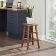 thumbnail image 3 of Winsome Carrick Square Seat Counter Stool, Teak Finsh, 3 of 9