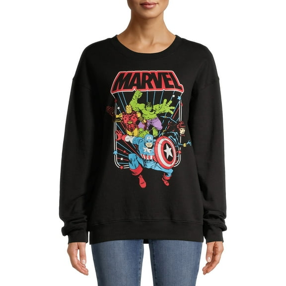 Avengers Juniors Leaping Pullover Sweatshirt