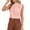 Pink, variant on Women Tank Tops Mock Neck Sleeveless Pleated Camisole Summer Causal Loose Shirts, M