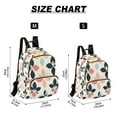 thumbnail image 2 of FORMRS Mini Backpack Purse for Women Quilted Travel Daypack Casual Shoulder Bag, Black Retro Flower, 2 of 7