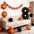 thumbnail image 3 of Globos con números de baloncesto de 40 cm para fiesta de octavo cumpleaños, 3 of 6