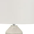 thumbnail image 6 of 33" Ivory Ceramic Geometric Table Lamp With Cream Drum Shade, 6 of 10
