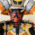 thumbnail image 2 of Halloween Japanese Cosplay Face Cover Resin Horror Face Cover Ghost Demon Face Cover Stage Performance Props Party Decor, 2 of 8