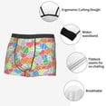 thumbnail image 3 of Goofa easter eggs Printed Men's Boxer Briefs Underwear, Moisture-Wicking Underwear, Trunk,Soft and Breathable Cotton Underwear-Small, 3 of 5