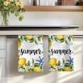 thumbnail image 7 of Summer Lemon Kitchen Towels Set of 2, Coastal Starfish Shells Pastoral Floral Absorbent Dish Towels for Kitchen, Microfiber Hand Towel, Quick Drying Tea Towel for Cleaning Decorative Dishcloths, 7 of 7