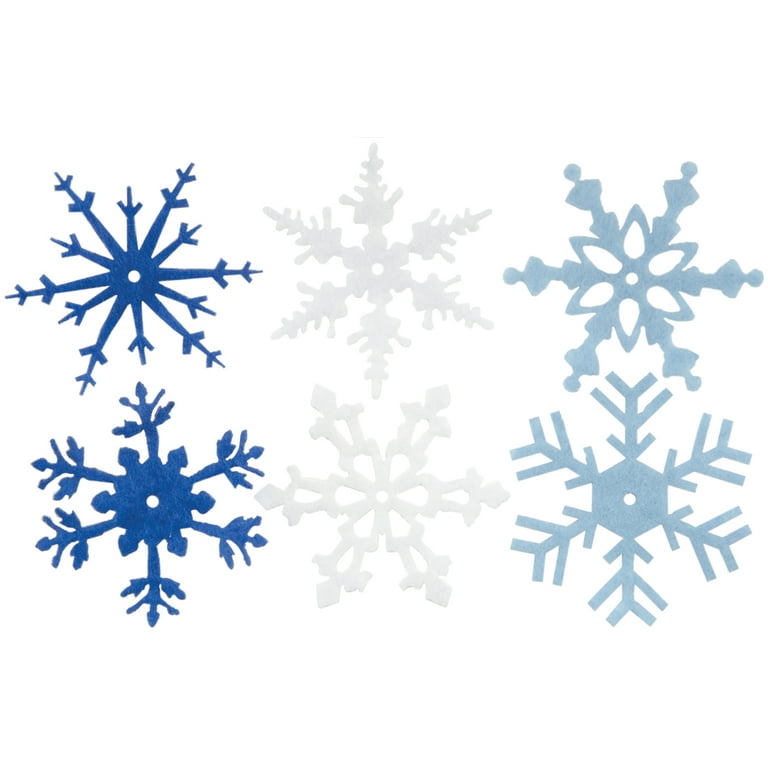 Large Felt Snowflakes 2 24/Pkg-Winter