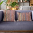 thumbnail image 3 of Plutus Forest Jade Sea Green Chevron Luxury Outdoor/Indoor Throw Pillow Double sided 22" x 22", 3 of 9