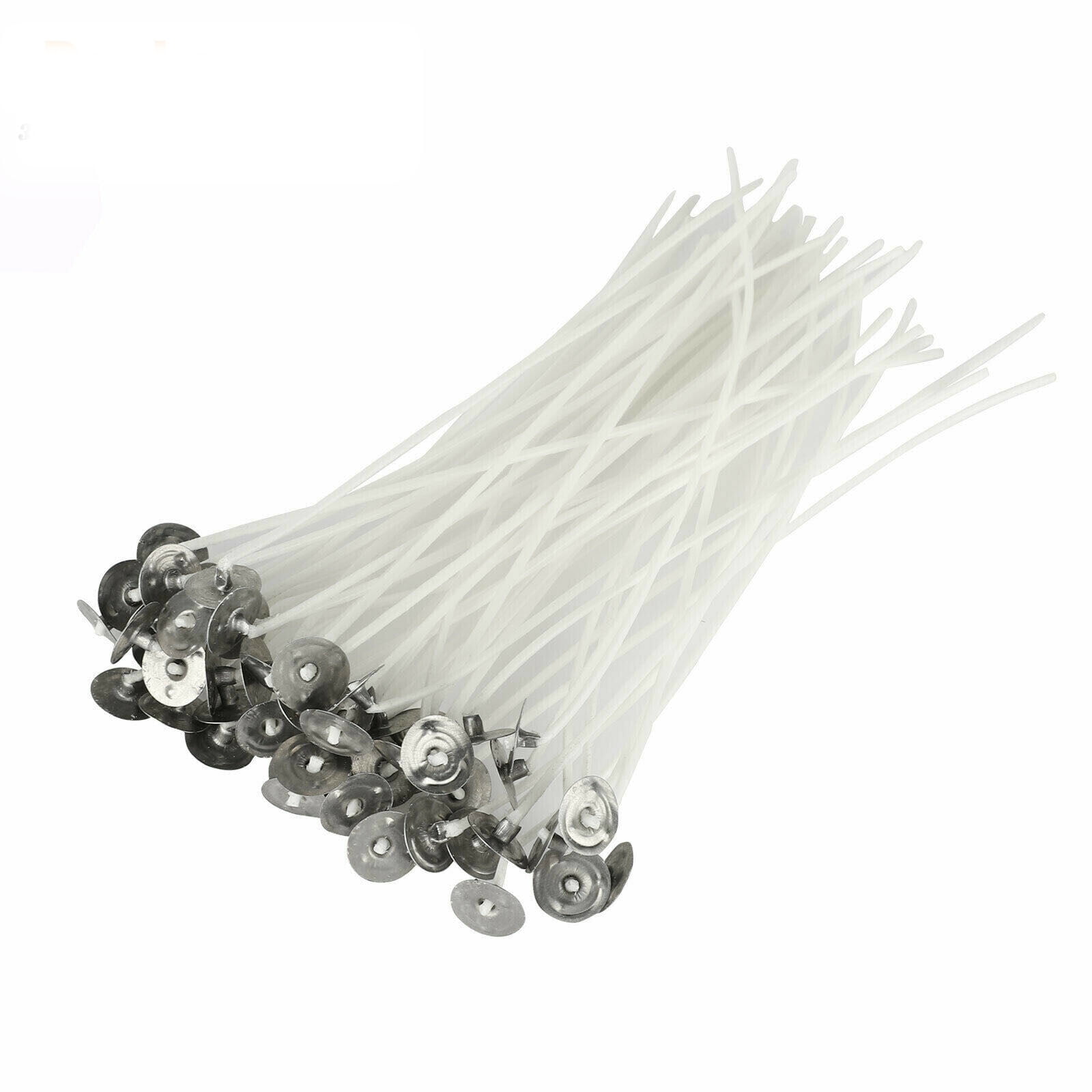 Pre Waxed Candle Wicks With Long Tabbed Cotton Sustainer For Candle Making  Craft