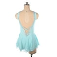 thumbnail image 4 of Girls' Figure Skating Dress. Sleeveless, rhinestone. For ballet dance stage performance and competition, 4 of 7