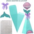 thumbnail image 2 of Paquete de 40 cajas de regalo con forma de sirena para fiestas de sirena, decoraciones para fiestas de cumpleaños, baby shower, decoración de bodas para niñas y niños, 2 of 5