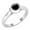 Black Diamond, variant on Collection Round Black Diamond Solitaire Engagement Ring for Women (0.50 ctw, Color Black, Clarity Opaque) in 18K White Gold, Size 8