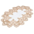 thumbnail image 3 of Gold European Lace and Antique Jacquard Fabric Doily, Placemat (14"/ 14"x21"), 3 of 5