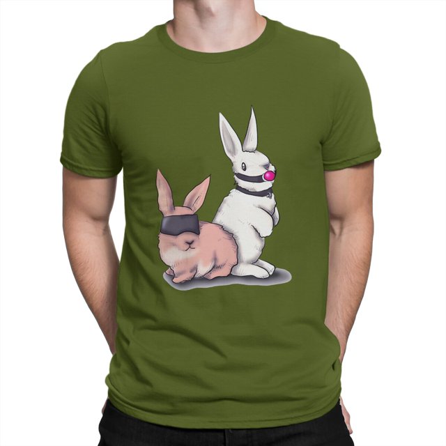 Camiseta de hombre con diseño de conejitos, sudaderas, nueva tendencia