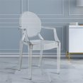 thumbnail image 1 of Trenton Clear Plastic  Polycarbonate Arm Chair, 1 of 4