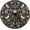 William Morris-1, variant on Forest Wall Clock, Watercolor Mountain Forest Nature Tree Woodland Round Clocks Wall Decor Silent No Ticking 12 Inch Wooden Clock for Bedroom Living Room Home Office