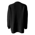 thumbnail image 6 of Plus Size Cardigans for Women Open Front Long Sleeves Lightweight Soft Knit Open Front Sweaters Loose Fit Long Sleeve Fall Sweaters Coat with Pocket Classic Plus Size Sweaters for Women,Black S, 6 of 6