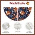 thumbnail image 3 of Sikiie Vintage Blue Fox Family Christmas Tree Skirt, Christmas Tree Decorations, Christmas Decor, Tree Mat Decoration(30-48IN)-30", 3 of 6