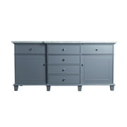 Stufurhome Cadence Grey 72 inch Double Sink Bathroom Vanity