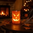 thumbnail image 4 of Dmlowu Halloween Pumpkin Flameless Candle Lamp, Small Pumpkin Lights for Indoor Tabletop Mantel Window, Halloween Decoration for Home Room Party, 4 of 5