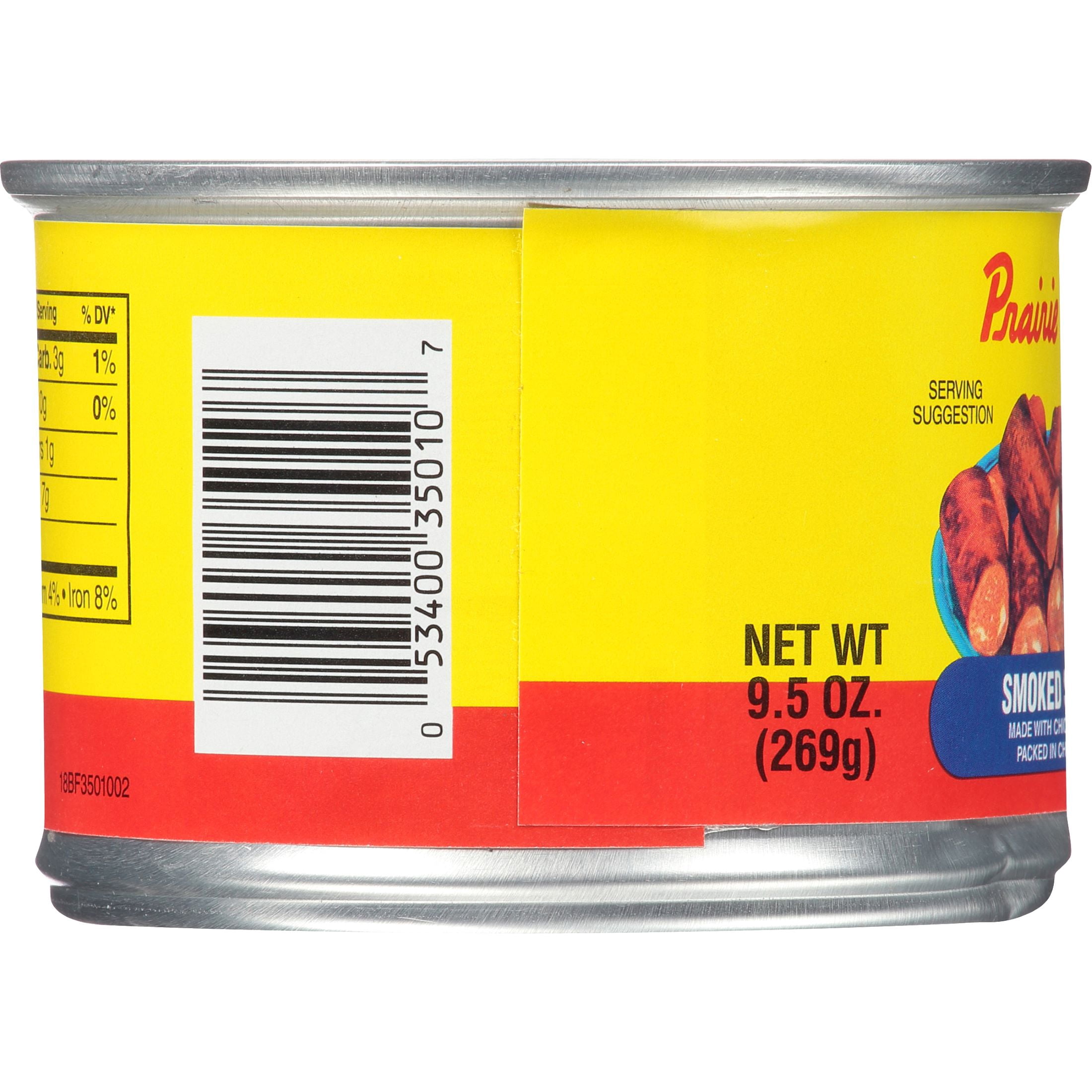 Prairie Belt Smoked Sausage, Convenient Pull-Top Shelf Stable Can, 9.5 oz