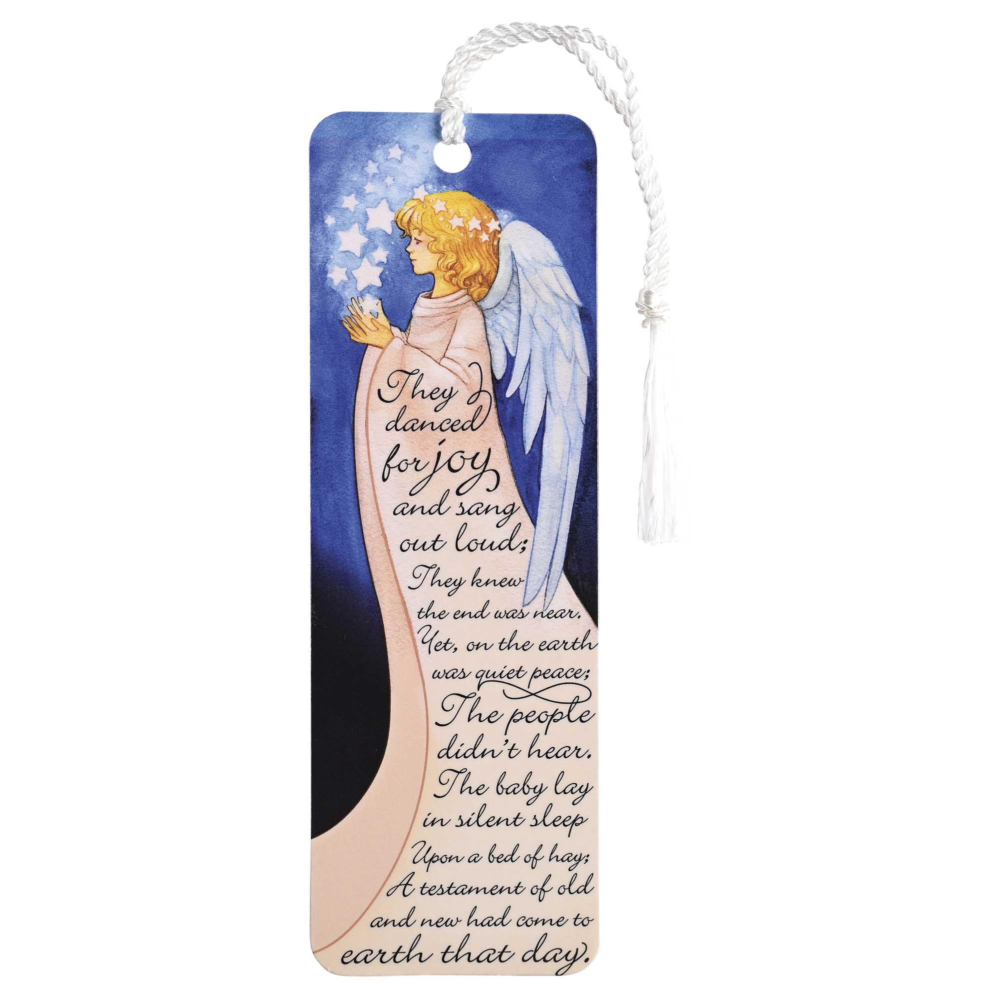 Dickson's They Danced for Joy - Angels Sing - Multicolor 6 x 2 Inch Paper/Tassel Place Holder Bookmark; Package of 12