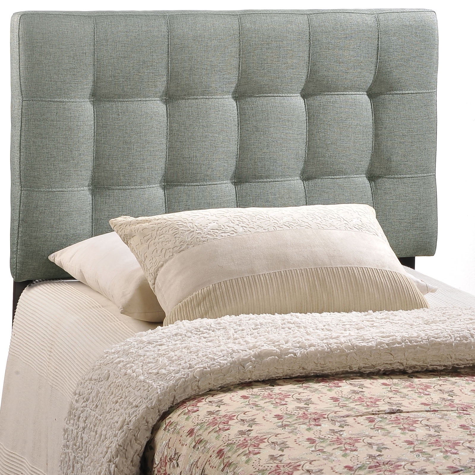 Modway Lily Tufted Headboard, Twin, Gray